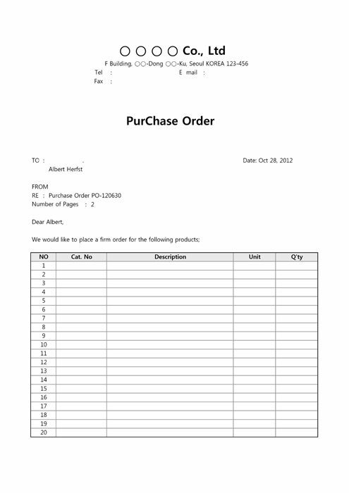 PurChase Order