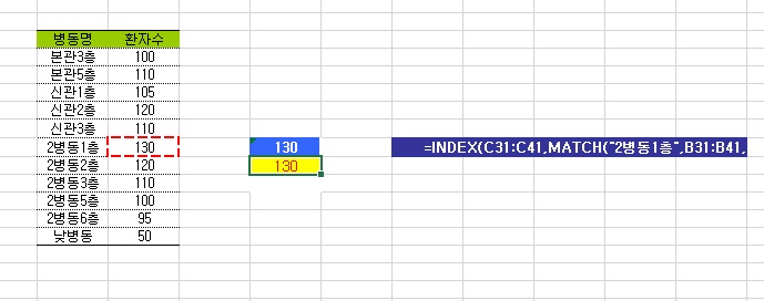 [기초강좌 제 43강] Match 와 INDEX