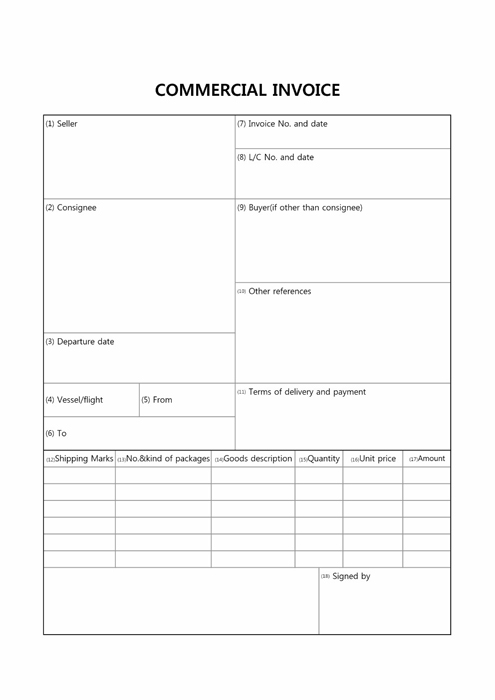 COMMERCIAL INVOICE COMMERCIAL INVOICE