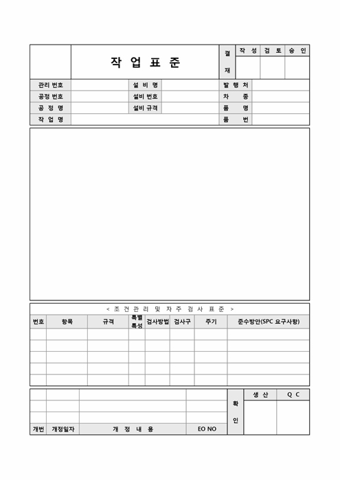 작업표준 작업표준