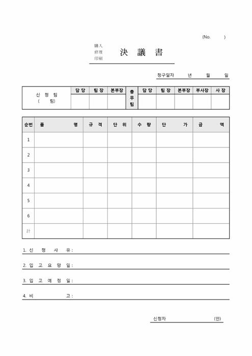 결의서 결의서