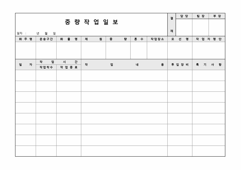차량운행일보 차량운행일보