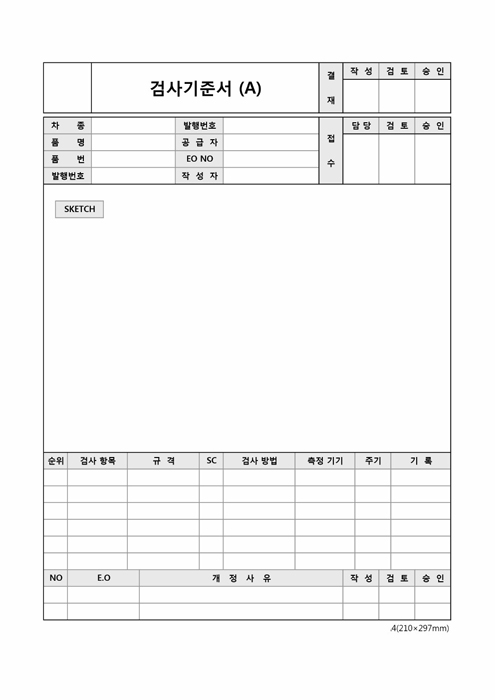 검사 기준서(A) 검사 기준서(A)