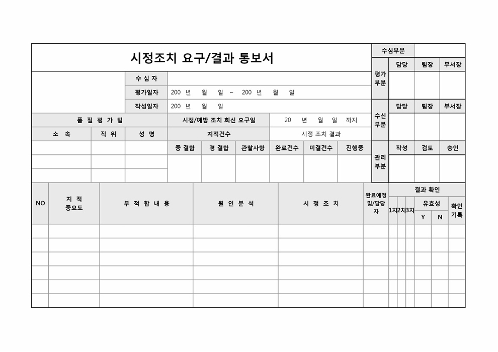 시정조치 요구 결과 통보서1