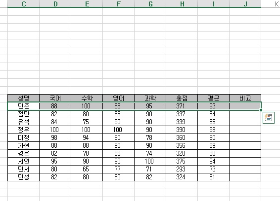 [기초강좌 제 14강] 조건부서식의 수식 적용