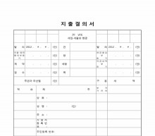 세입세출 외 현급 지출결의서