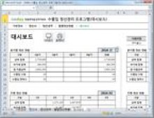 수출입 정산 데이터 관리 프로그램 (대시보드) 썸네일 이미지