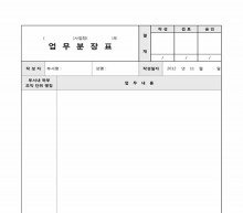 업무분장표