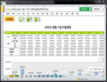 가계부 관리 업무자동화 프로그램(월별입력관리,월별차트,엑셀가계부) 썸네일 이미지