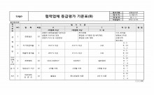 협력업체 등급평가 기준표(구매부분 B) 썸네일 이미지