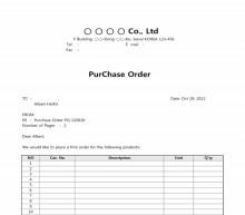 PurChase Order 썸네일 이미지