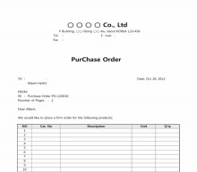 PurChase Order
