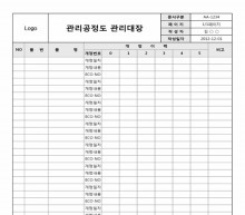 관리공정도관리대장 썸네일 이미지