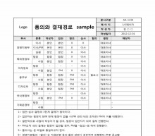 품의와 결재경로 Sample 썸네일 이미지