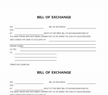 BILL OF EXCHANGE