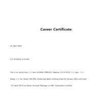 Career Certificate