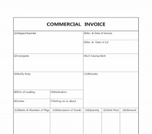 COMMERCIAL INVOICE1 썸네일 이미지