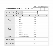 실지연습평가표