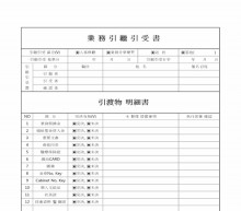 업무인수인계서 및 인도물명세서(한문) 썸네일 이미지 업무인수인계서 및 인도물명세서(한문) 썸네일 이미지