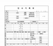 인사기록부 썸네일 이미지 인사기록부 썸네일 이미지