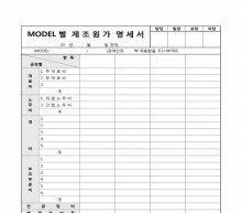 MODEL별제조원가명세서 썸네일 이미지