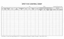 SPOT PO CONTROL SHEET 썸네일 이미지