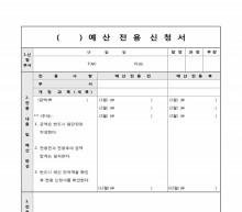 예산전용신청서 썸네일 이미지