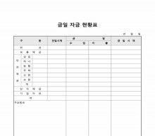 금일자금현황표 썸네일 이미지