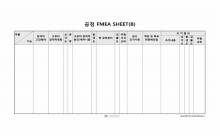 공정 FMEA SHEET(B) 썸네일 이미지