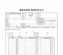 품질보증팀 월 제안 보고서 썸네일 이미지