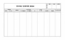 경비예산 집행 계획 총괄표 썸네일 이미지