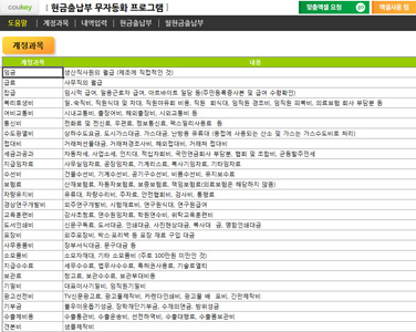 현금출납부 업무자동화 프로그램 (일자별관리, 월별통계) 썸네일 이미지 4 현금출납부 업무자동화 프로그램 (일자별관리, 월별통계) 썸네일 이미지 4