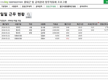 출퇴근 및 급여관리 업무자동화(아르바이트, 직원관리) ver 2024 근로기준법 개정 썸네일 이미지 5