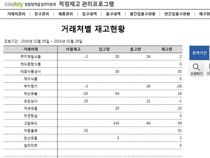 적정재고 관리프로그램 (품목별, 거래처별, 창고별 조회) 썸네일 이미지 9