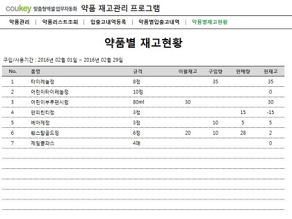 약품 재고관리 프로그램 썸네일 이미지 5 약품 재고관리 프로그램 썸네일 이미지 5