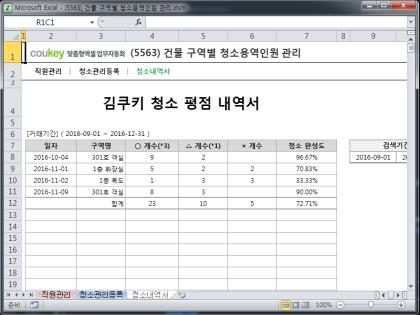 건물 구역별 청소용역인원 관리 썸네일 이미지 3 건물 구역별 청소용역인원 관리 썸네일 이미지 3