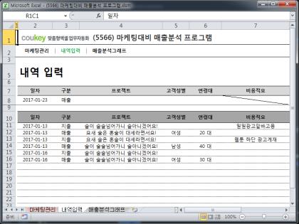 마케팅대비 매출분석 프로그램 썸네일 이미지 2 마케팅대비 매출분석 프로그램 썸네일 이미지 2